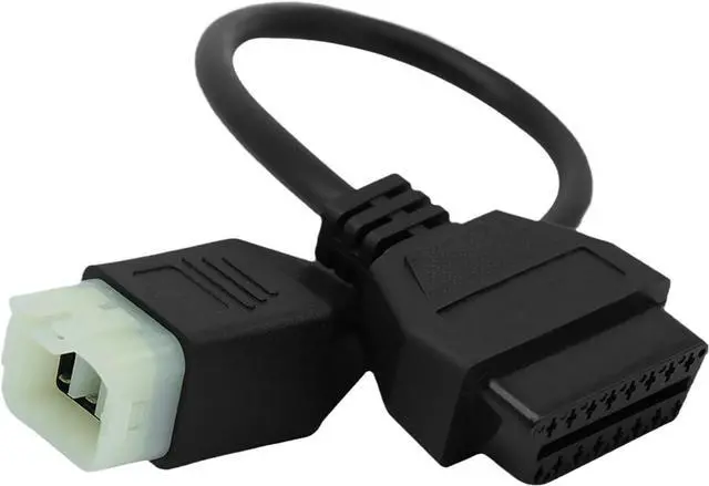 Alt view image 6 of 6 - Obd2 Adapter for Royal Enfield Motorcycle 6 Pin to 16 Pin OBD Diagnostic Cable,Fit for Interceptor 650/Continental GT 650/535 Bike CAN Bus,Work with Elm327 Obdii Code Reader