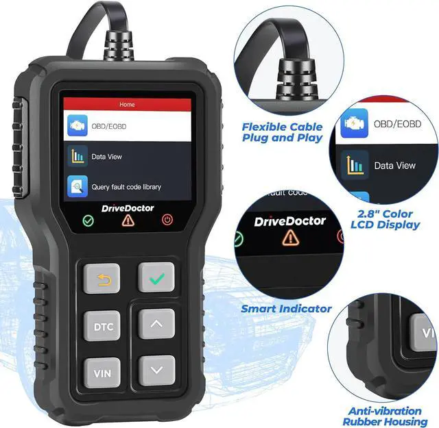 Alt view image 3 of 5 - OBD2 Scanner Color Screen Engine Scanner Diagnostic Tool Reset Clear Vehicle Fault Code Live Data Reader for All Cars Since 1996