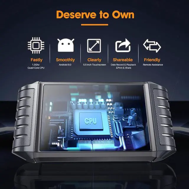 Alt view image 6 of 7 - FOXWELL NT716 OBD2 Scanner Tablet, Multi System Diagnostic Tool, 9 Service Code Reader Scanner Engine SRS Transmission Oil EPB TPMS SAS BMS Throttle Brake Reset ABS Bleeding Injector Coding Scan Tool