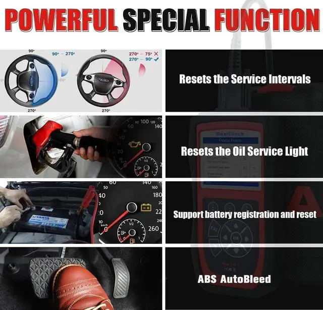 Alt view image 3 of 7 - Autel MaxiCheck PRO AutoBleed Scan Tool, ABS Brake Bleed with with ABS SRS Diagnostics, Full OBDII, BMS EPB SRS SAS Oil Reset Services for Specific Vehicles, Free Update, Functions Not for All Cars