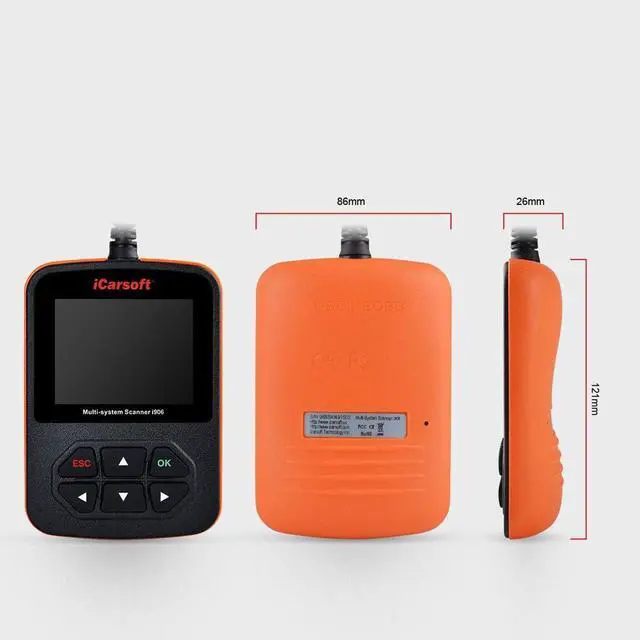 Alt view image 5 of 6 - iCarsoft i906 Compatible for Volvo/Saab OBD2 Diagnostic Scanner Multi-System Engine ABS SRS