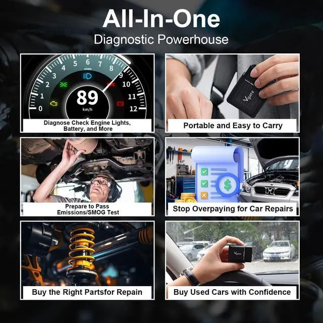 Alt view image 3 of 7 - Vgate vLinker MS Bluetooth OBD2 Scanner Fixd Car Diagnostic Tool Code Reader CH-CAN and LS-CAN Work for iOS & Android & Windows, Black