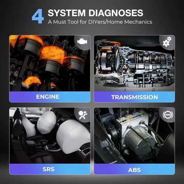 Alt view image 3 of 7 - 2025 Autel ML629 OBD2 Scanner ABS SRS Engine Transmission Diagnoses OBD II Full Functions Upgraded Version of AL519/AL619/ ML619 for DIYers Professionals