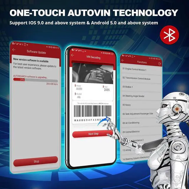 Alt view image 4 of 7 - Thinkdiag2 All System Bidirectional Control OBD2 Diagnostic Scanner for iOS & Android, Bluetooth Scan Tool with CAN-FD Protocol, AutoVIN, Active Test, 15+ Reset Functions, ECU Coding, 1 Year Fr-ee