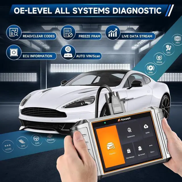 Alt view image 2 of 7 - FOXWELL NT710 fit for Mercedes-Benz MB Sprinter Maybach Smart Scanner, Bidirectional Scan Tool Full System Diagnostic OBD2 Code Reader, All Reset Service Air Suspension Injector Coding ABS Oil EPB CKP