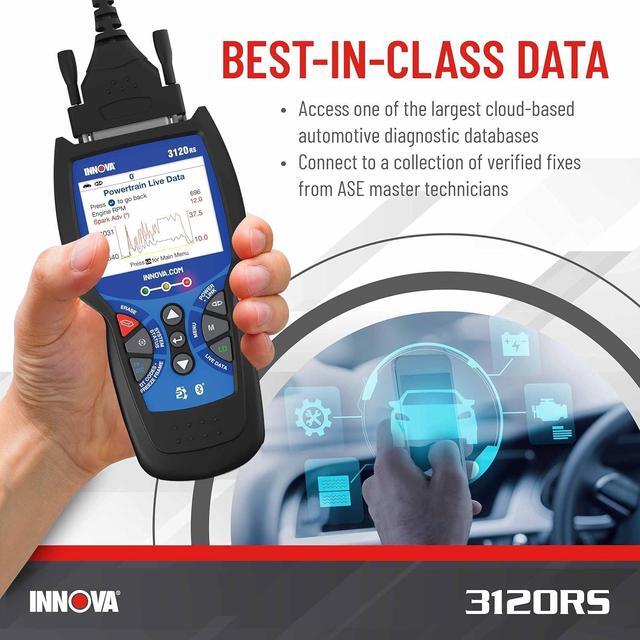 Alt view image 4 of 7 - Innova 3120RS Code Scanner - Professional OBD2 Scanner - Smog Test Scan Tool - ODB1 Adapters - RepairSolutions2 App