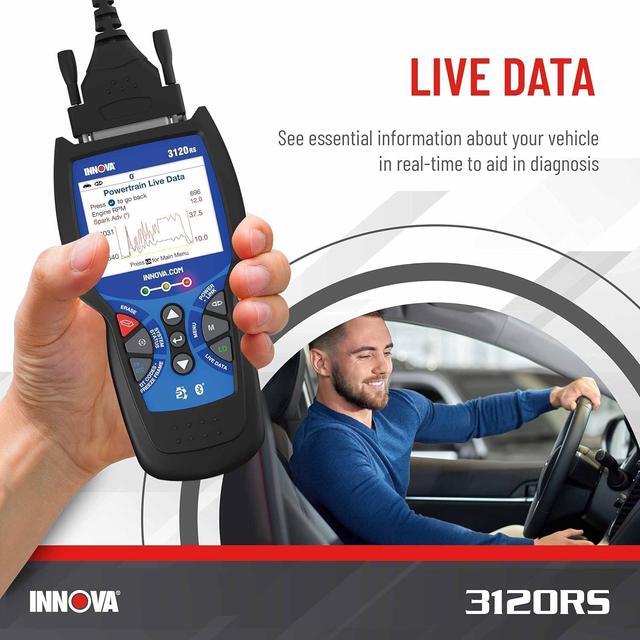 Alt view image 5 of 7 - Innova 3120RS Code Scanner - Professional OBD2 Scanner - Smog Test Scan Tool - ODB1 Adapters - RepairSolutions2 App