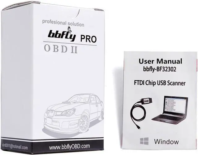 Alt view image 7 of 7 - bbfly-BF32302 USB Modified FTDI chip OBD-II Scan Tool for Windows bbflyFORScan HS-CAN/MS-CAN OBD2