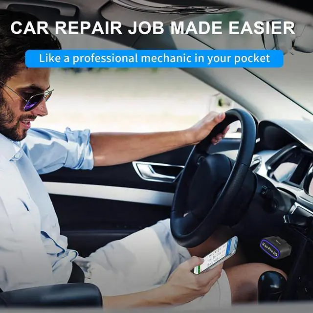 Alt view image 2 of 7 - iCar Pro 2S OBD2 Bluetooth Adapter Check Engine Vehicle Code Reader Diagnostic Scanner Tools for iOS&Android and Windows Made for Electric (EV) and Hybrid Vehicles