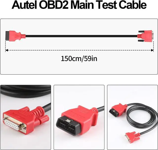 Alt view image 2 of 7 - Autel OBD2 Main Test Cable for Autel MaxiSys MS908/Mini MS905/DS808/MK808/MP808/MP808K