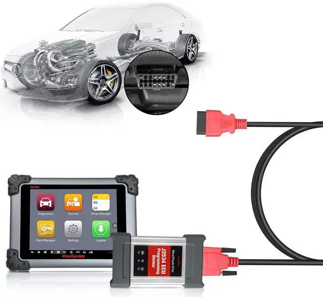 Alt view image 7 of 7 - Autel OBD2 Main Test Cable for Autel MaxiSys MS908/Mini MS905/DS808/MK808/MP808/MP808K