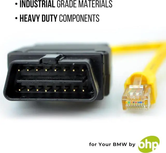 Alt view image 4 of 6 - OHP ENET Bimmercode OBD2 Cable for BMW F- Series Coding | E SYS ISTA+ ICOM Bootmod3 Bimmerlink OBD | Heavy Duty Cable