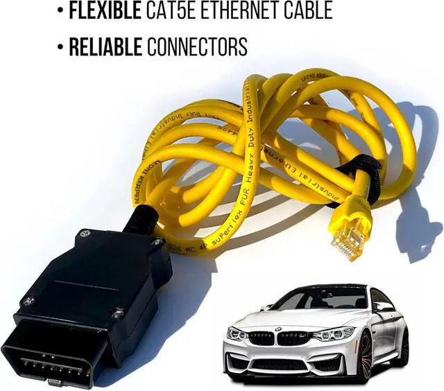 Alt view image 5 of 6 - OHP ENET Bimmercode OBD2 Cable for BMW F- Series Coding | E SYS ISTA+ ICOM Bootmod3 Bimmerlink OBD | Heavy Duty Cable