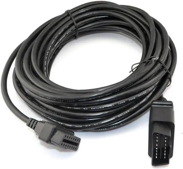 Alt view image 2 of 3 - iKKEGOL 33 Feet/10 M OBD2 OBDII 16 Pin Car Male to Female Extension Cable Diagnostic Extender