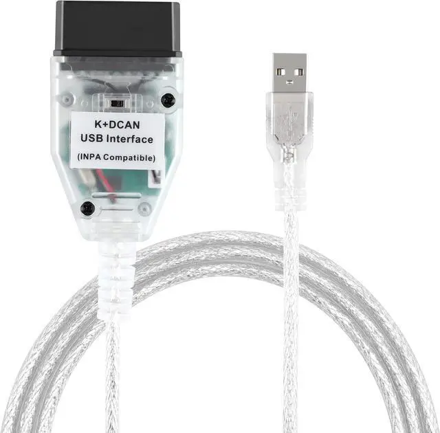 Main image of LZLRUN K+CAN K+DCAN Car Diagnostic Tool Cable OBD USB Interface with Switch for BMW with FT232RL NCS Coding Winkfp Tool32 Programing