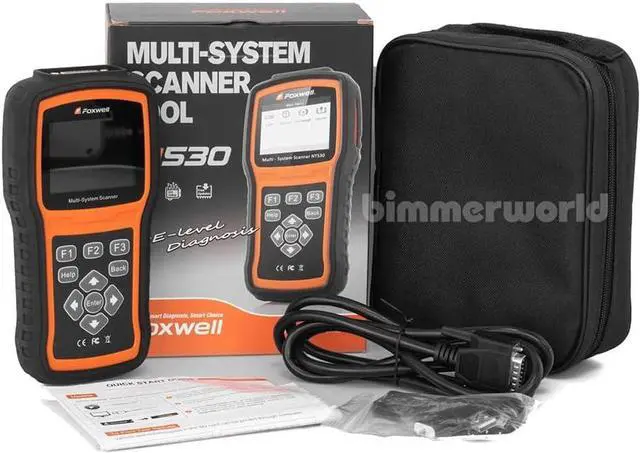 Alt view image 2 of 6 - FOXWELL NT530 for BMW - All Systems, All Maintenance Service - Bidirectional Diagnostic Scan Tool OBD2 Scanner Automotive Code Reader ABS Bleed SRS Airbag SAS TPMS TPS EPB Oil Reset CKP