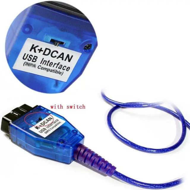 Alt view image 3 of 4 - Autogeek for K+DCAN OBD2 Cable Switch FTDI FT232RL Tools EDIABAS NCS Expert ISTA