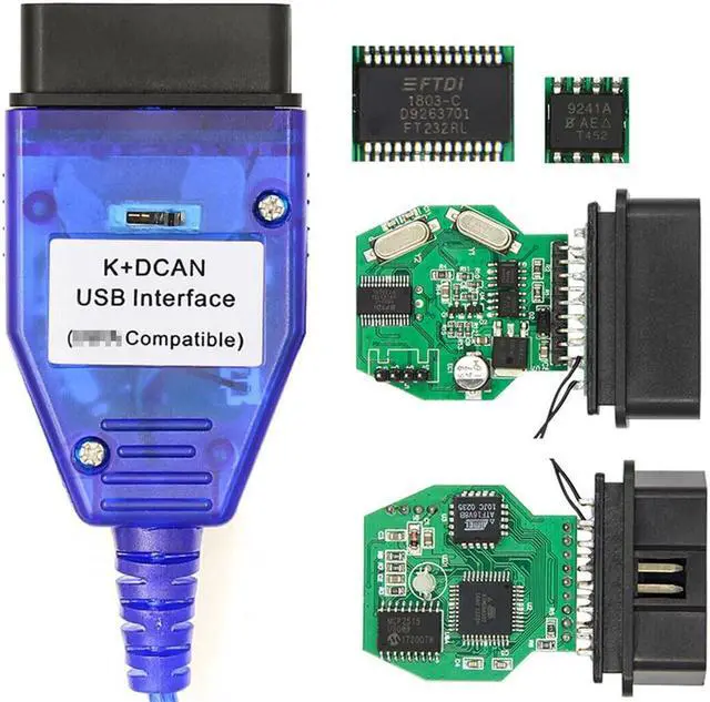 Alt view image 4 of 4 - Autogeek for K+DCAN OBD2 Cable Switch FTDI FT232RL Tools EDIABAS NCS Expert ISTA