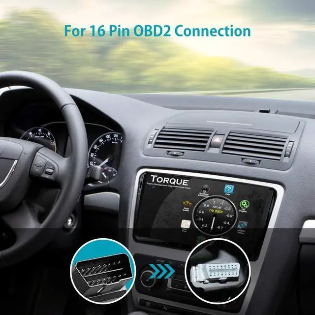 Alt view image 5 of 7 - XTRONS Wireless Bluetooth OBD2 Android OBDII Car Auto Diagnostic Scanner Tool Torque Special for XTRONS Android Car Stereo for Ford for Cadillac for Lexus for VW for Porsche for BMW (TQ101 TME100L)