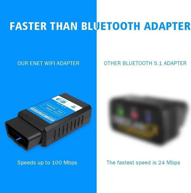 Alt view image 2 of 6 - Wireless ENET OBD2 WiFi Diagnostic & Coding Adapter for BMW F-Series G/I-Series, Compatible with BimmerCode, E-SYS, Bootmod3, Ethernet, ISTA D, MHD, ect, Work with iOS, Android & Windows