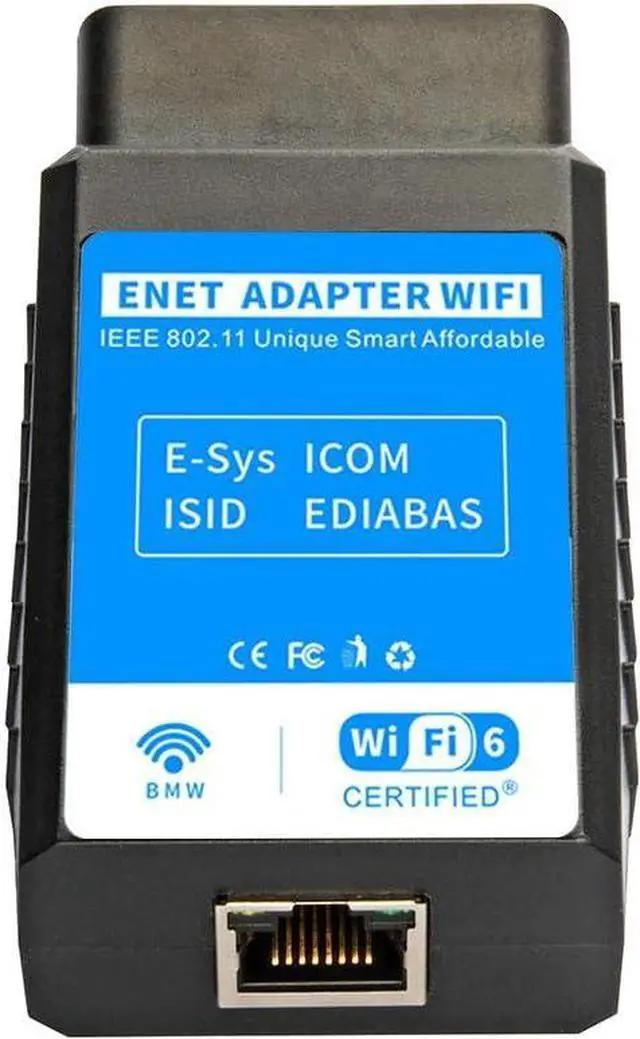 Alt view image 5 of 6 - Wireless ENET OBD2 WiFi Diagnostic & Coding Adapter for BMW F-Series G/I-Series, Compatible with BimmerCode, E-SYS, Bootmod3, Ethernet, ISTA D, MHD, ect, Work with iOS, Android & Windows