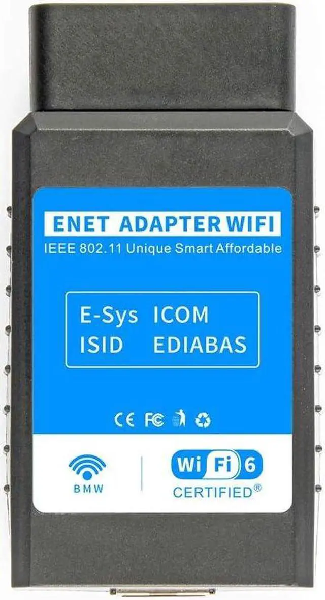 Alt view image 6 of 6 - Wireless ENET OBD2 WiFi Diagnostic & Coding Adapter for BMW F-Series G/I-Series, Compatible with BimmerCode, E-SYS, Bootmod3, Ethernet, ISTA D, MHD, ect, Work with iOS, Android & Windows