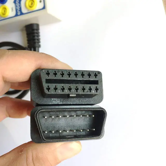 Alt view image 6 of 7 - OBD Detector Breakout Box CAN Data Line Signal,Car Fault Diagnostic Scan Tool White