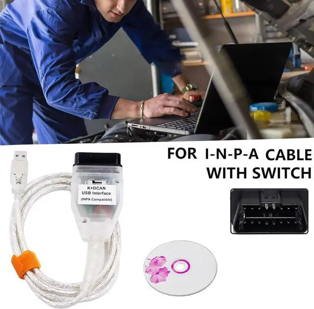 Alt view image 4 of 7 - K DCAN k d can dcan Cable EDIABAS Switch OBDII Diagnostic Cable in-PA K+DCAN 2M compatiblein-PA