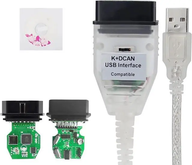 Alt view image 5 of 7 - K DCAN k d can dcan Cable EDIABAS Switch OBDII Diagnostic Cable in-PA K+DCAN 2M compatiblein-PA