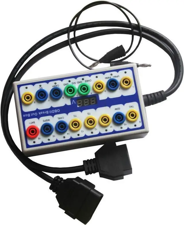 Main image of OBDII Diagnosis Scan Tool Protocol Detector  Break Out Box OBD Diagnostic Tool OBD line Signal Text car Fault Diagnostic Tool