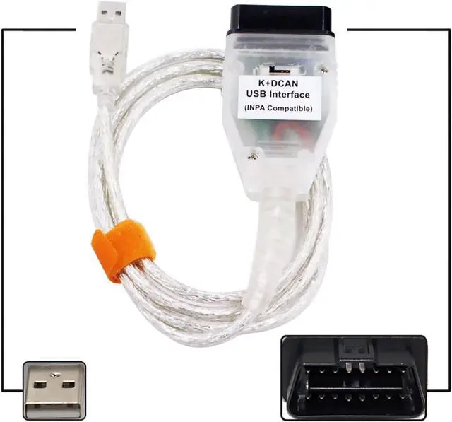 Alt view image 7 of 7 - K DCAN k d can dcan Cable EDIABAS Switch OBDII Diagnostic Cable in-PA K+DCAN 2M compatiblein-PA