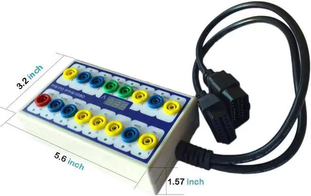 Alt view image 3 of 7 - OBDII Diagnosis Scan Tool Protocol Detector  Break Out Box OBD Diagnostic Tool OBD line Signal Text car Fault Diagnostic Tool