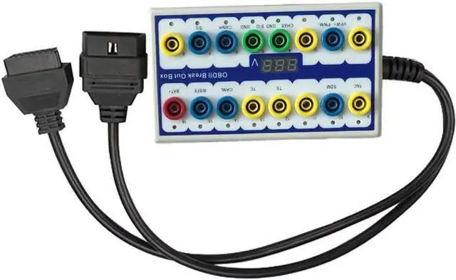 Alt view image 5 of 7 - OBDII Diagnosis Scan Tool Protocol Detector  Break Out Box OBD Diagnostic Tool OBD line Signal Text car Fault Diagnostic Tool