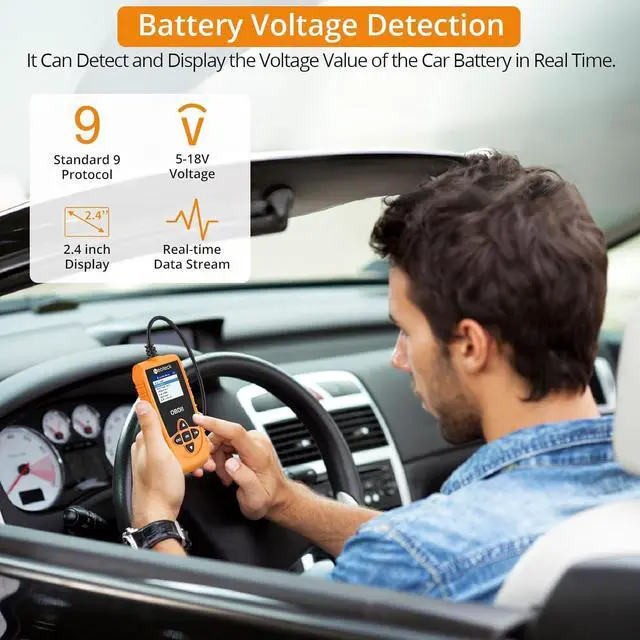 Alt view image 5 of 7 - Neoteck 9 Protocols OBD II Scanner with Color Screen Car Code Diagnostic Scanner for VIN/CID/CVN/EVAP/Engine Fault Check Multilingual OBD2 Scanner Code Reader Supports Vehicles with OBDII/EOBD