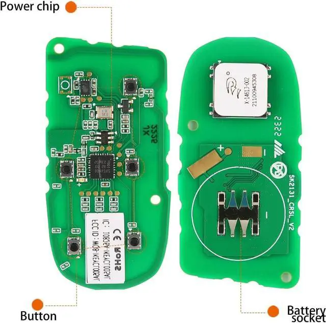 Alt view image 7 of 7 - Autel IK-y 5 Buttons Blank 2024 New K-y Fob prorammable Compatible with Vehicle Systems Using 315/415 MHz Ultra-Long Range OE-Quality For Chrysler-Dodge-style K-y Replacement Work with Autel KM100