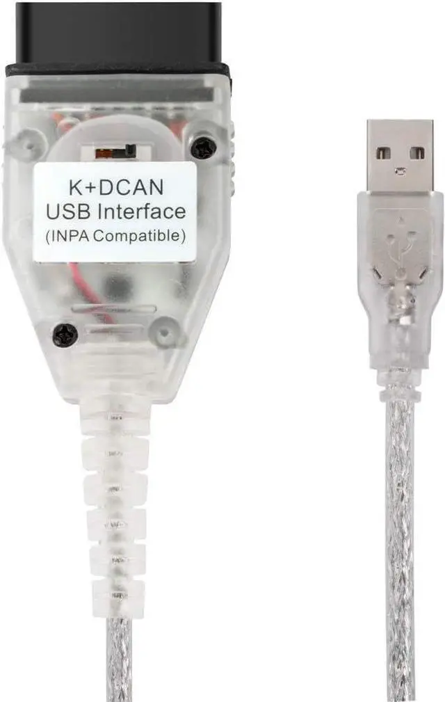 Alt view image 2 of 6 - Taotao K+CAN Cable with Switch FT232RL K+D CAN USB Interface Cable Car Ediabas K+ Dcan USB OBD2 OBDii Diagnostic Scanner for BMW Work with NCS Expert Tool32
