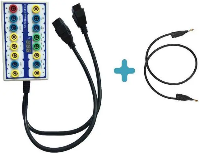 Alt view image 4 of 7 - OBDII Diagnosis Scan Tool Protocol Detector  Break Out Box OBD Diagnostic Tool OBD line Signal Text car Fault Diagnostic Tool