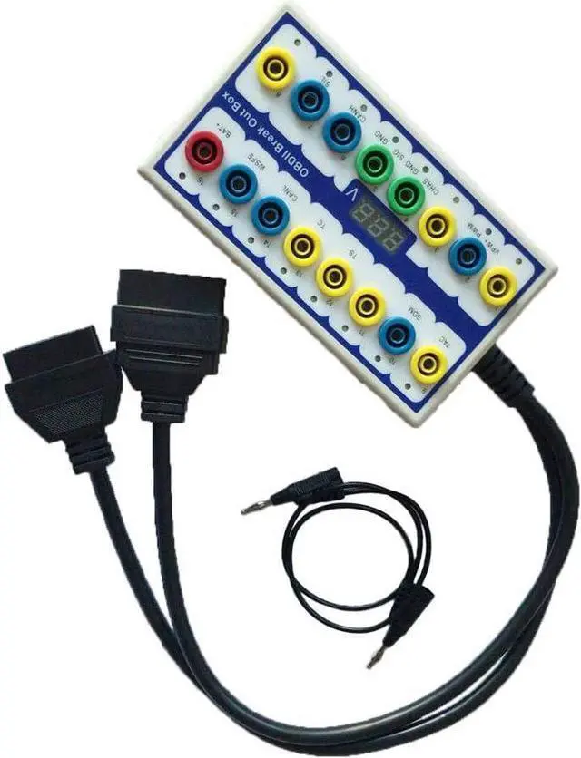 Alt view image 7 of 7 - OBDII Diagnosis Scan Tool Protocol Detector  Break Out Box OBD Diagnostic Tool OBD line Signal Text car Fault Diagnostic Tool