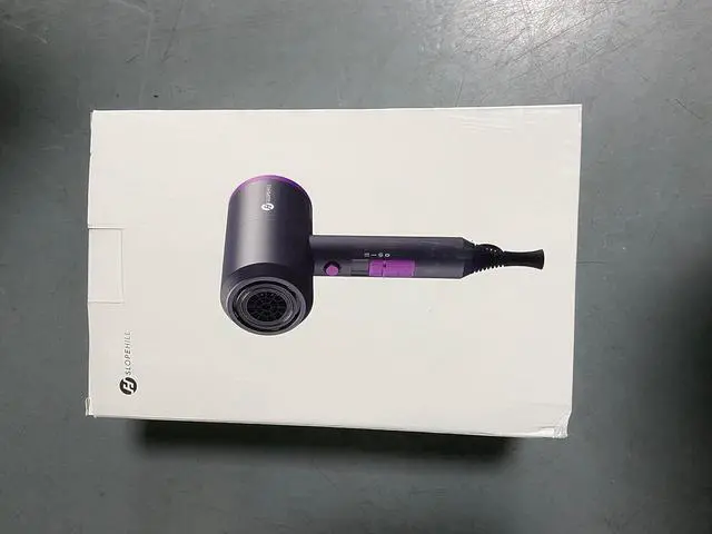 Alt view image 7 of 7 - slopehill Professional Ionic Hair Dryer, Powerful 1800W Fast Drying Low Noise Blow Dryer with 2 Concentrator Nozzle 1 Diffuser Attachments for Home Salon Travel (Black)