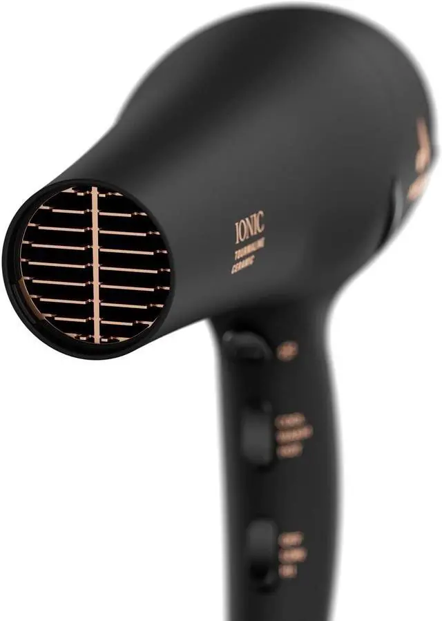 Alt view image 5 of 7 - Andis 80750 1875-Watt Tourmaline Ceramic Ionic Salon Hair Dryer with Diffuser, Fast Dry Low Noise Blow Dryer, Travel Hairdryer for Normal & Curly Hair, Soft Grip, Black