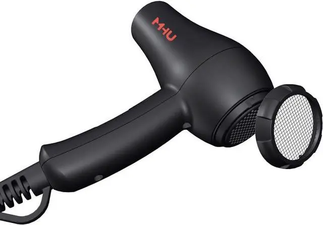 Alt view image 4 of 7 - Travel Mini Hair Dryer Ceramic Ionic 1000 Watts Blow Dryer for RV Lightweight 2 Speed Settings with a Concentrator, Black