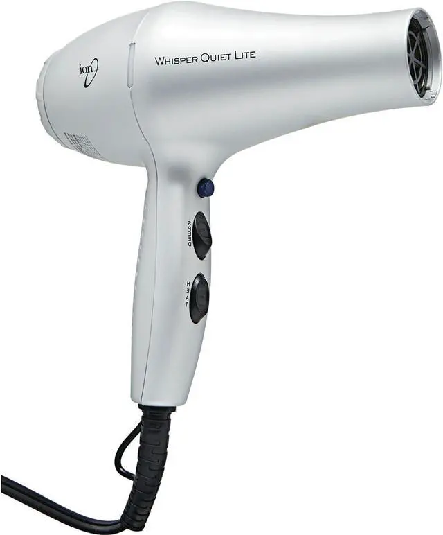 Alt view image 3 of 5 - Whisper Quiet Lite Ionic Ceramic Hair Dryer, 1875 Watts, Lightweight, Powerful, 4 Temperatures, 2 Speeds