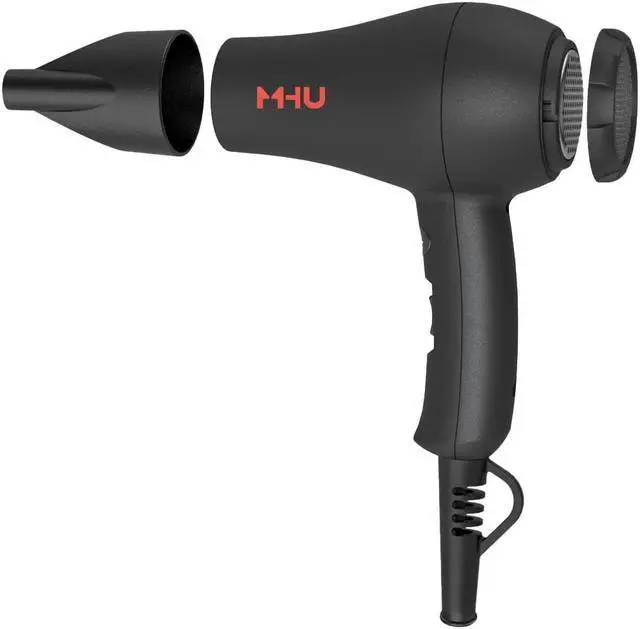 Alt view image 7 of 7 - Mini Travel Hair Dryer 1000 Watts for RV & Pouring Art Lightweight Ceramic Ionic Blow Dryer Compact Size Plus Concentrator Black