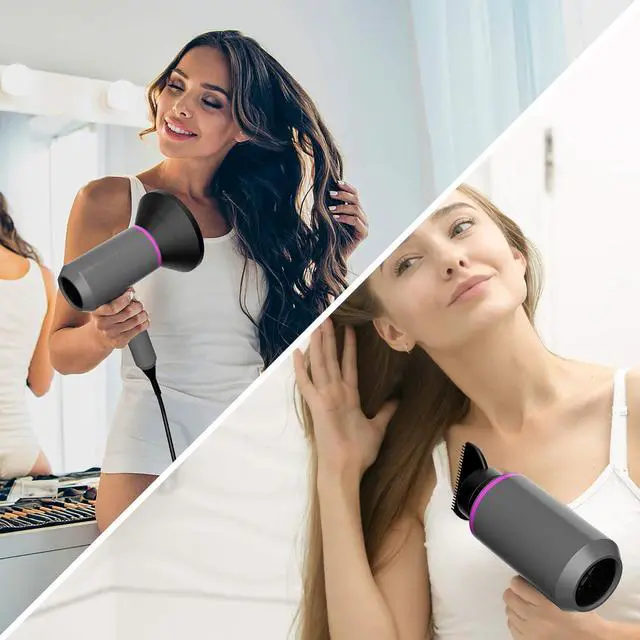 Alt view image 6 of 7 - Ionic Hair Dryer 2000W Salon Performance AC Motor Styling Tool/Hair Dryer Professional Blow Dryer Negative Ion Fast Drying for Hair Care 3 Heating / 2 Speed/Cold, for Home Travel Hotel