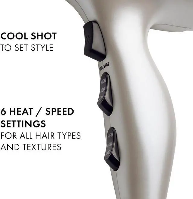 Alt view image 3 of 6 - Hot Tools Pro Artist 2400 Turbo Ceramic + Ionic Hair Dryer | Fast Dry, Lightweight