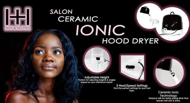Alt view image 3 of 4 - Annie Hot & Hotter Extra Large 2500Ceramic Ionic Hood Dryer, 8 Pound