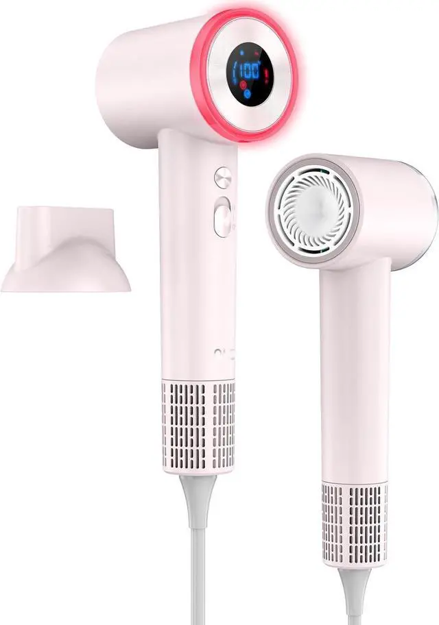 Main image of Hair Dryer, High Speed Fast Drying Hair Dryers, Negative Ionic Portable Blow Dryer with 110000 RPM Brushless Motor, Lightweight Low Noise Thermo-Control Hairdryer with Nozzle for Home, Travel