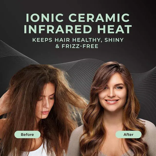 Alt view image 3 of 6 - MINT Hummingbird Smart Professional Hair Dryer with Diffuser | Best Lightweight Blow Dryer with Brushless Motor | High Speed Ionic Hair Dryer with Ultra Quiet BLDC Motor