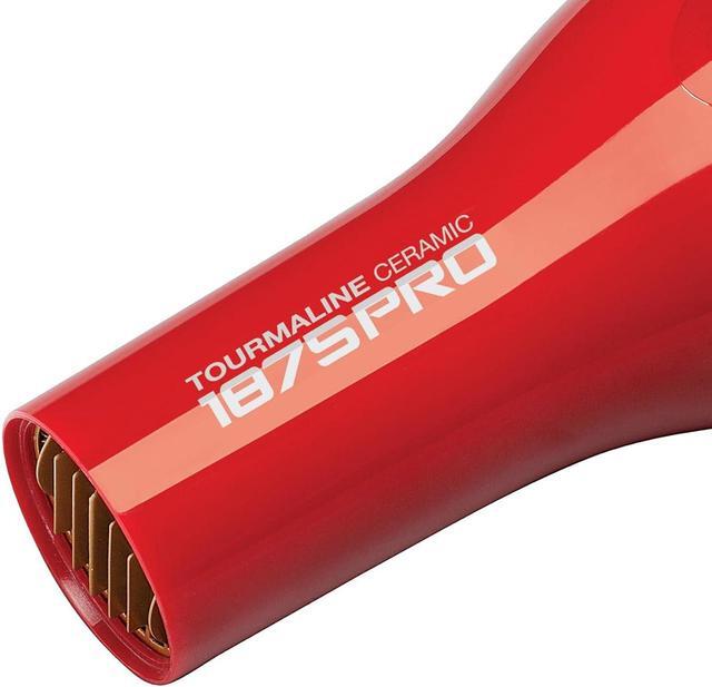 Alt view image 7 of 7 - KISS 1875 Watt Pro Tourmaline Ceramic Hair Dryer, Styling Edition, 3 Heat Settings, 2 Speed Settings, Cool Shot Button, 7 Blow Dryer Accessories Included, 2-Year Warranty - Red