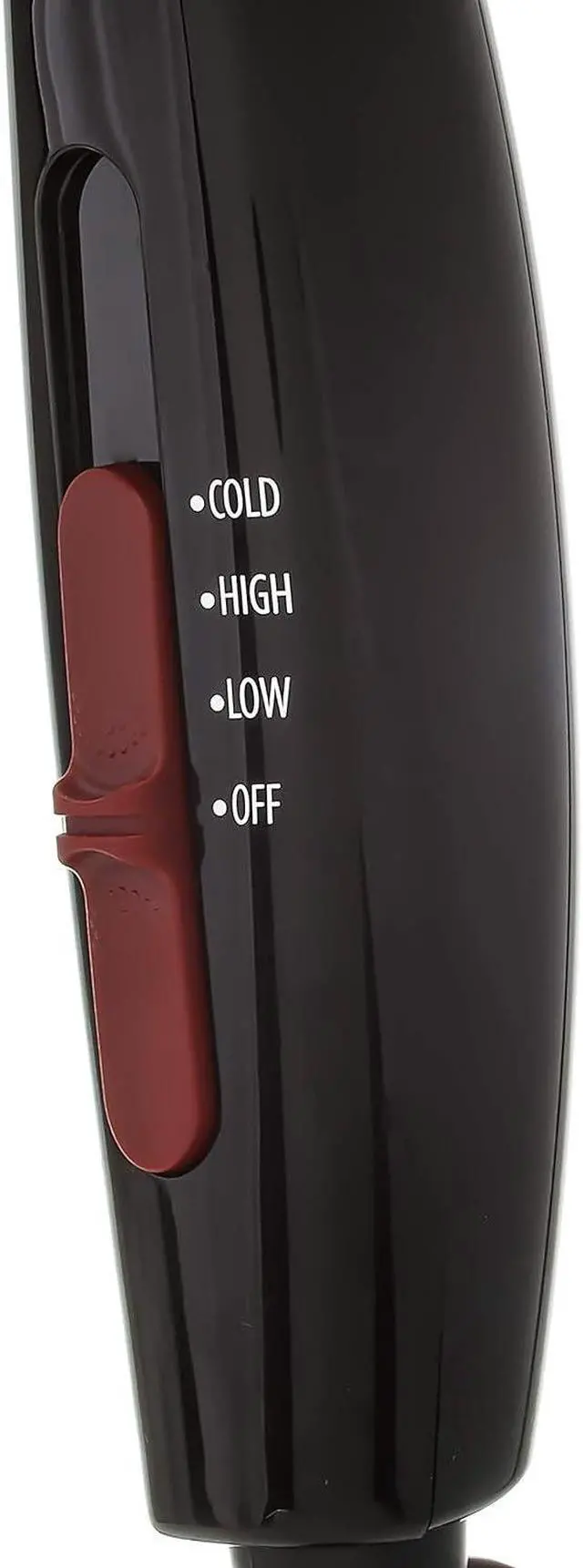 Alt view image 4 of 7 - RED by Kiss Hair Dryer Ionic Hair Blow Dryer - Ceramic Technology, Anti-Frizz, 3 Heat Settings, Lightweight, 2 Detangler Piks